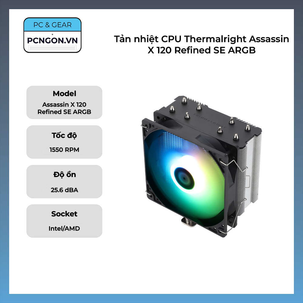Tản Nhiệt Cpu Thermalright Assassin X 120 Refined Se Argb