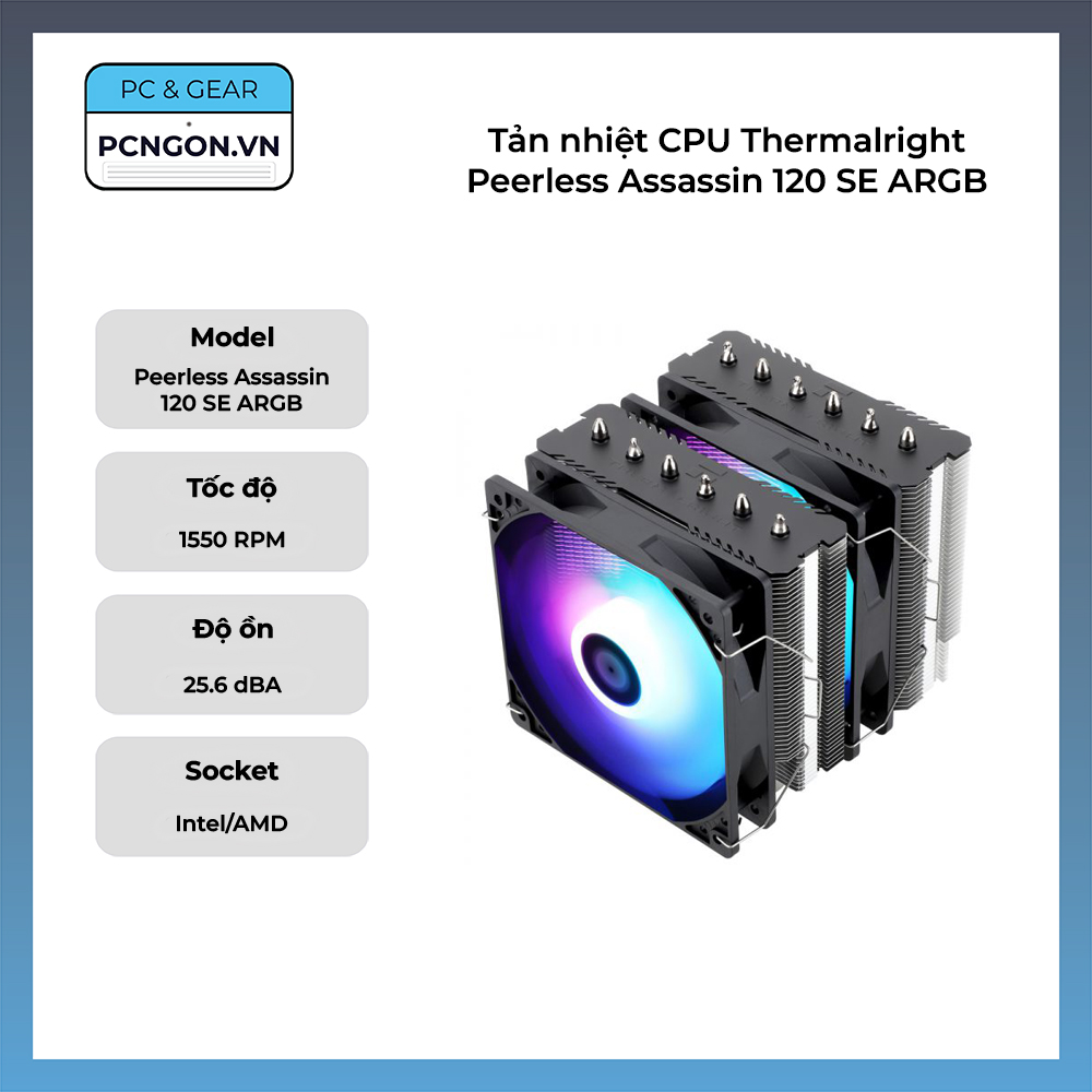Tản Nhiệt Cpu Thermalright Peerless Assassin 120 Se Argb