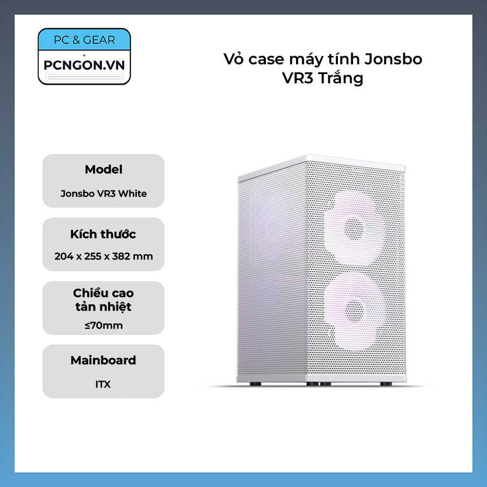 Vỏ Case Máy Tính Jonsbo Vr3 Trắng