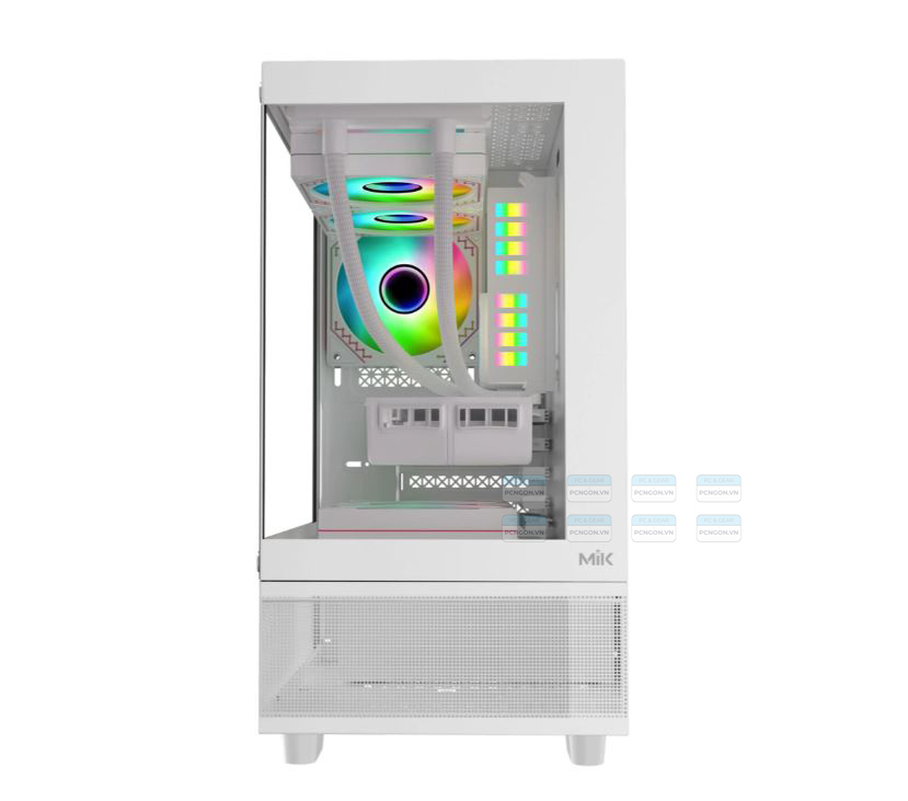 Vỏ Case Máy Tính Mik Aether Gaming Trắng 2