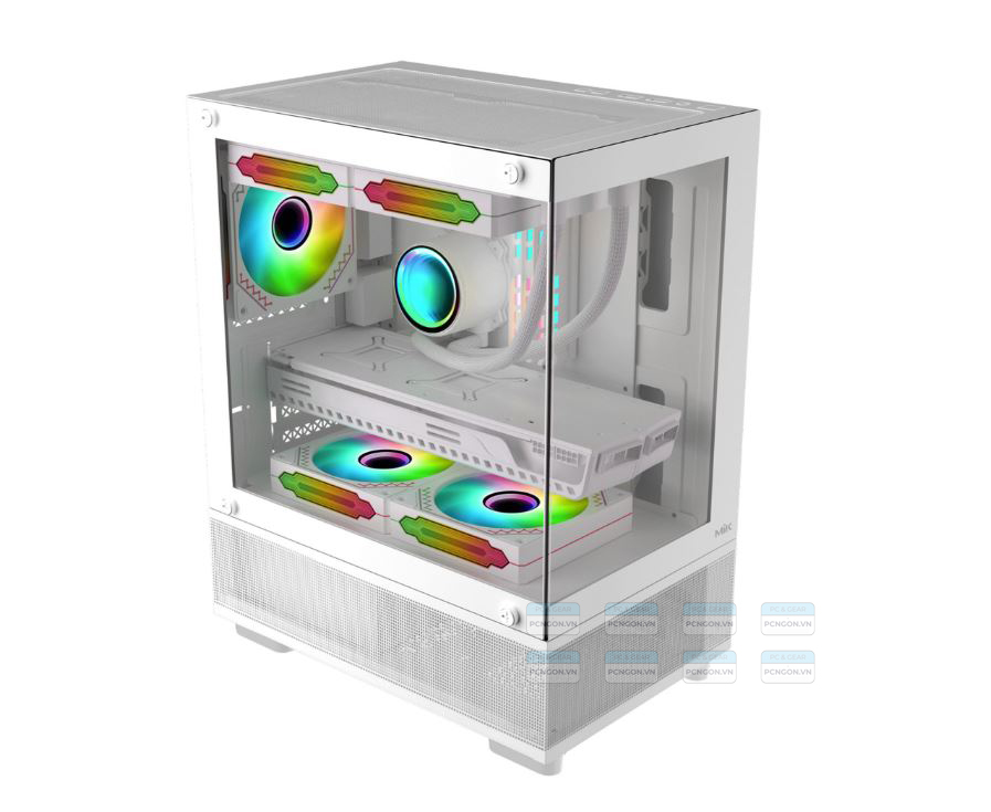 Vỏ Case Máy Tính Mik Aether Gaming Trắng 3