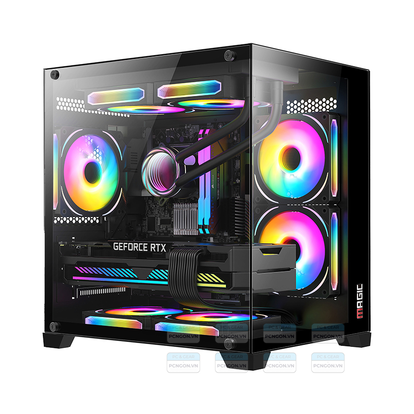 Vỏ Case Máy Tính Magic Aqua M Ultra Đen 1