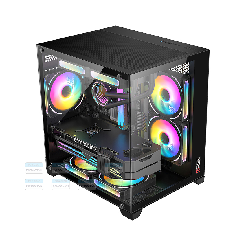 Vỏ Case Máy Tính Magic Aqua M Ultra Đen 3
