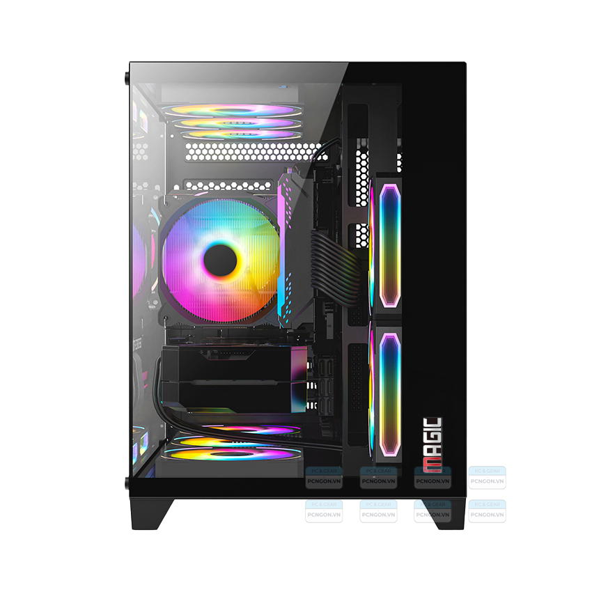 Vỏ Case Máy Tính Magic Aqua M Ultra Đen 4