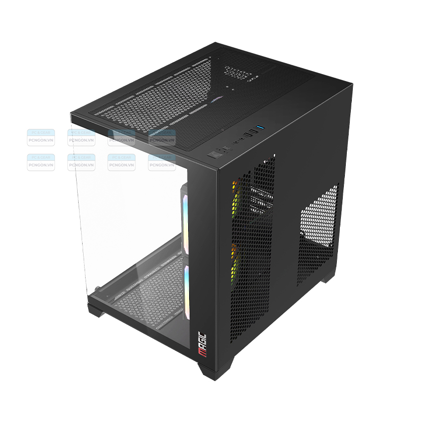 Vỏ Case Máy Tính Magic Aqua M Ultra Đen 5