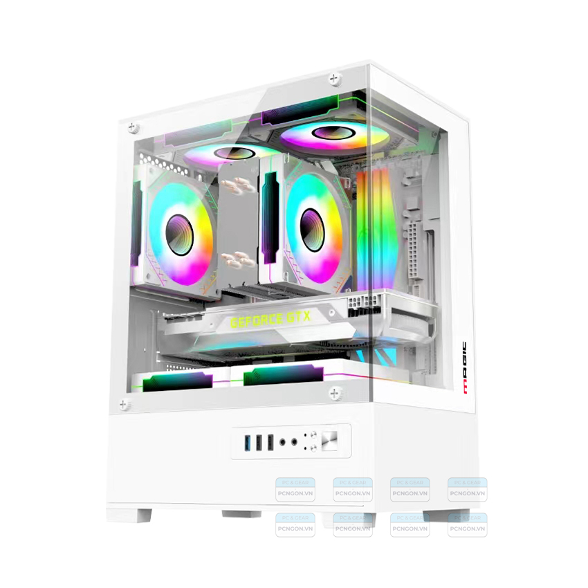 Vỏ Case Máy Tính Magic Mix Trắng 1