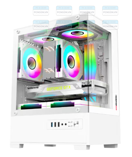Vỏ Case Máy Tính Magic Mix Trắng 1