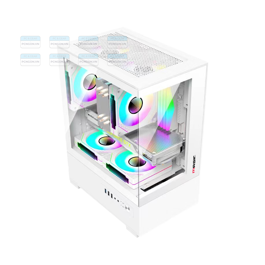 Vỏ Case Máy Tính Magic Mix Trắng 3
