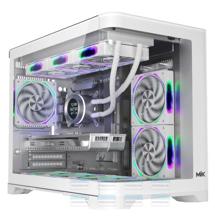 Vỏ Case Máy Tính Mik Focalors Trắng 1