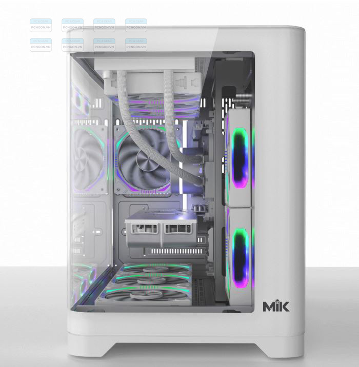 Vỏ Case Máy Tính Mik Focalors Trắng 3