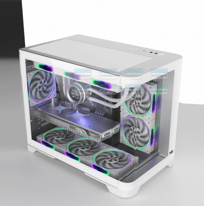 Vỏ Case Máy Tính Mik Focalors Trắng 4
