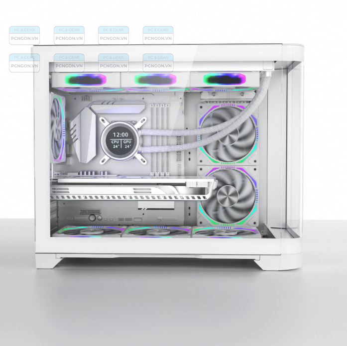 Vỏ Case Máy Tính Mik Focalors Trắng 5
