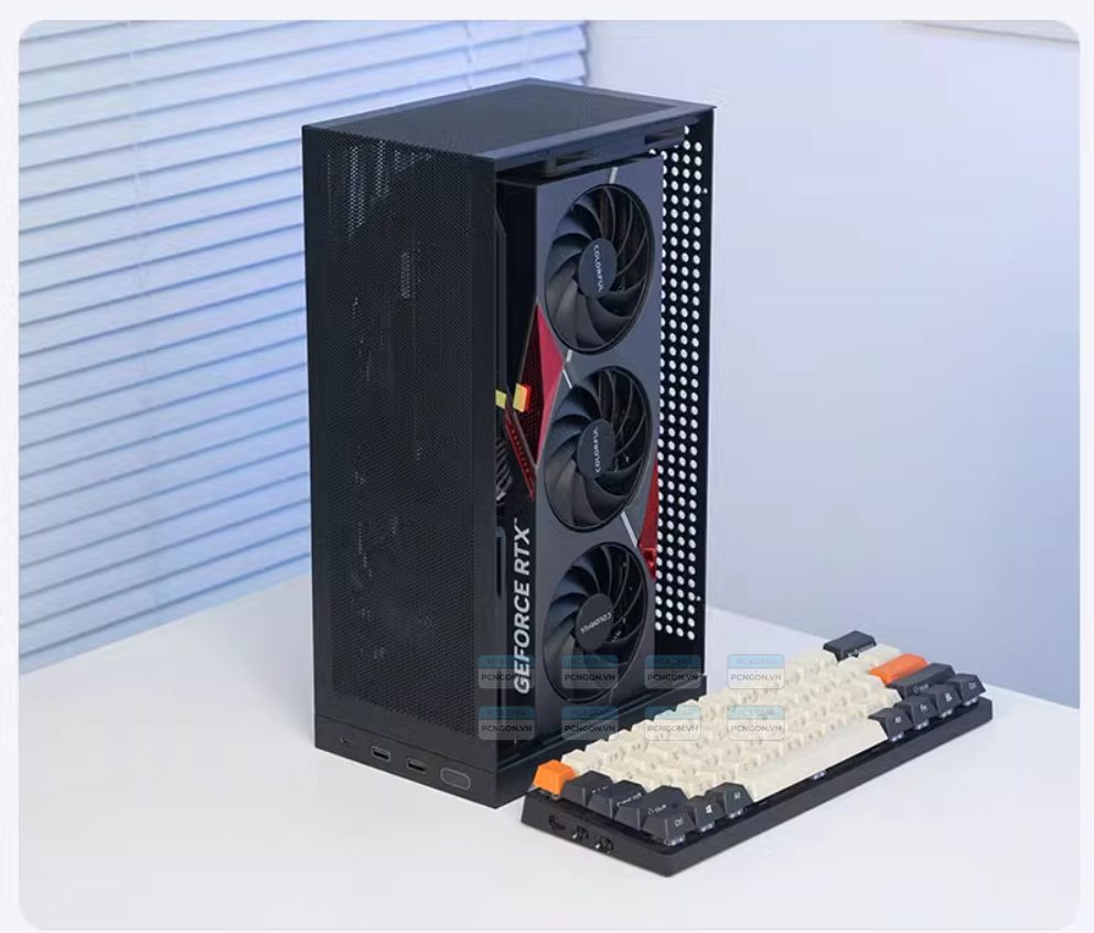 Vỏ Case Máy Tính Mini Itx Shiny Snake L300 Đen (kèm Riser 3.0) 12