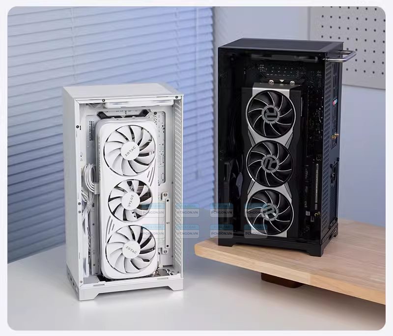 Vỏ Case Máy Tính Mini Itx Shiny Snake L300 Đen (kèm Riser 3.0) 8