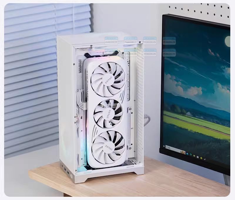 Vỏ Case Máy Tính Mini Itx Shiny Snake L300 Đen (kèm Riser 3.0) 9