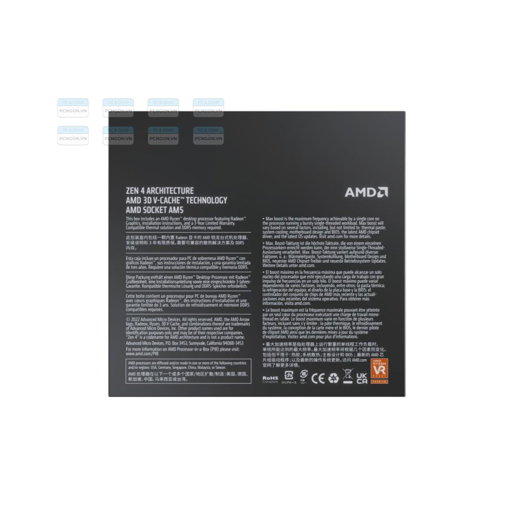 Cpu Amd Ryzen 9 7900x3d Chính Hãng (4.4ghz Turbo 5.6ghz, 12 Nhân 24 Luồng) 3