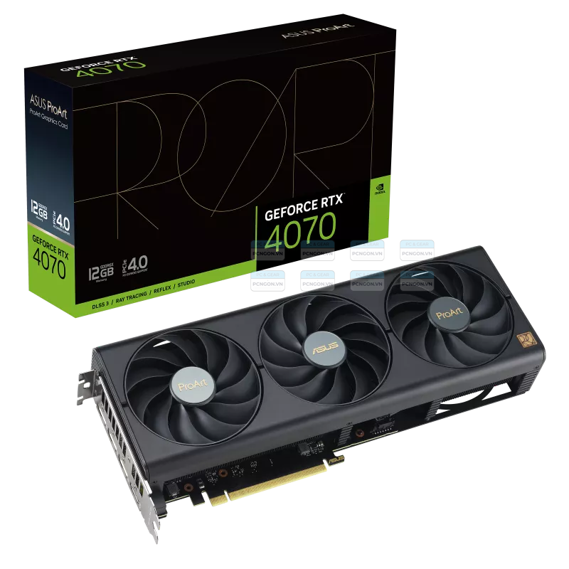 Card Màn Hình Asus Proart Geforce Rtx 4070 12gb Gddr6x 1