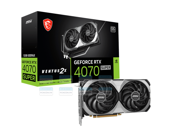 Card Màn Hình Msi Geforce Rtx 4070 Super 12g Ventus 2x Oc 1