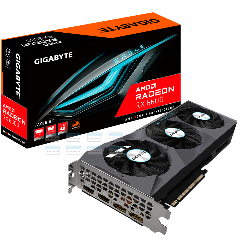 Card Màn Hình Gigabyte Radeon Rx 6600 Eagle 8g 4