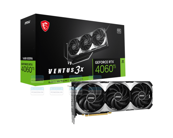 Card Màn Hình Msi Geforce Rtx 4060 Ti Ventus 3x 16g Oc 1