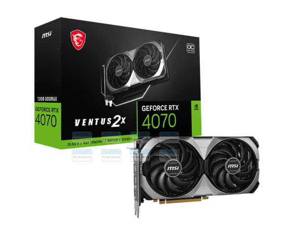 Card Màn Hình Msi Geforce Rtx 4070 Ventus 2x E 12g Oc 1