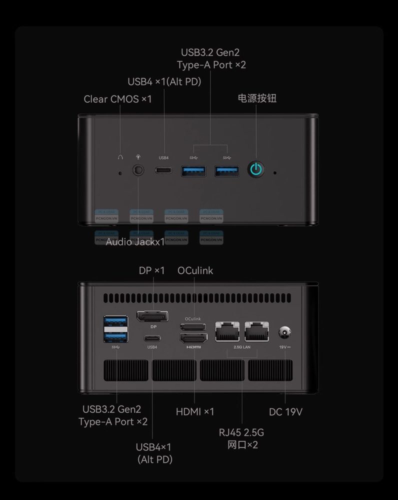 Máy Tính Mini Pc Minisforum Um890 Pro 8945hs (barebone) 6