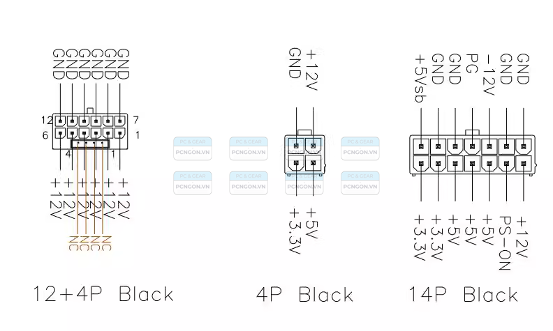 Nguồn Flex Atx Enhance 450w Module Enp 8345l 6