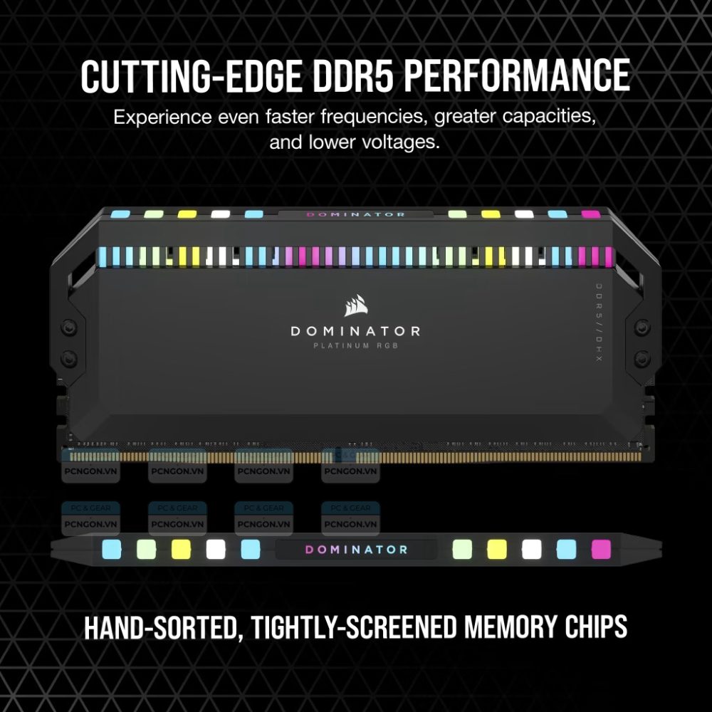 Ram Pc Corsair Dominator Platinum Rgb 32gb Ddr5 5200mhz (2 X 16gb) 3