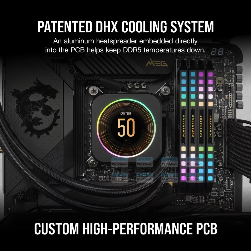 Ram Pc Corsair Dominator Platinum Rgb 32gb Ddr5 5200mhz (2 X 16gb) 4