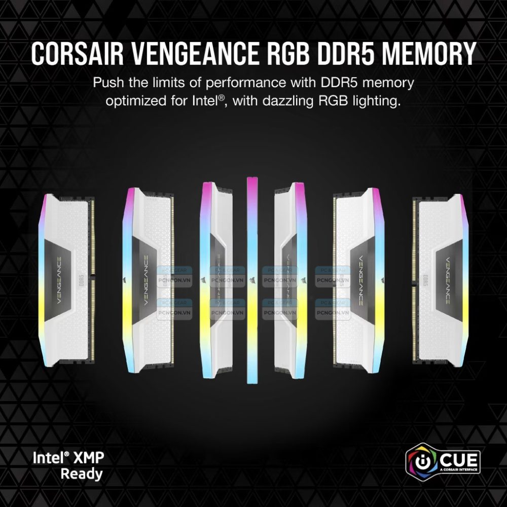 Ram Pc Corsair Vengeance Rgb 32gb White Ddr5 5200mhz (2 X 16gb) 2