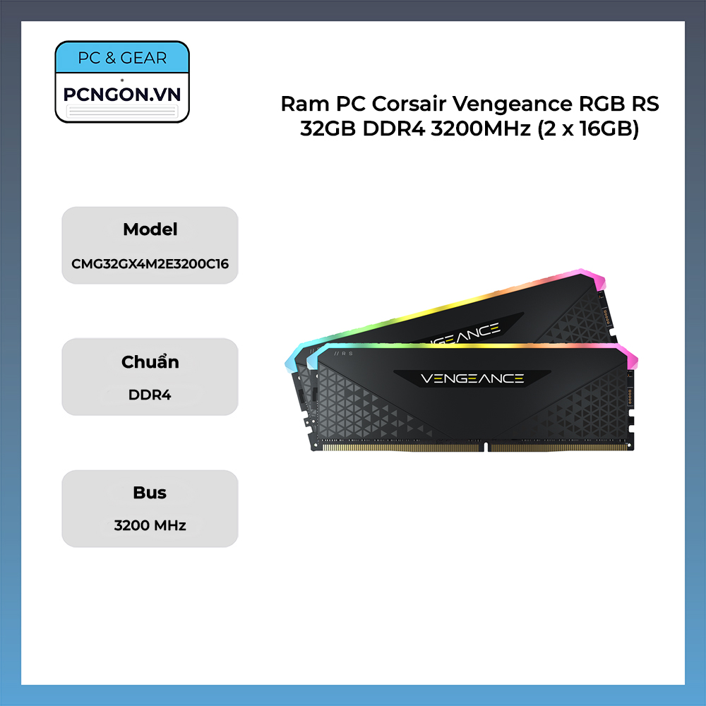Ram Pc Corsair Vengeance Rgb Rs 32gb Ddr4 3200mhz (2 X 16gb)