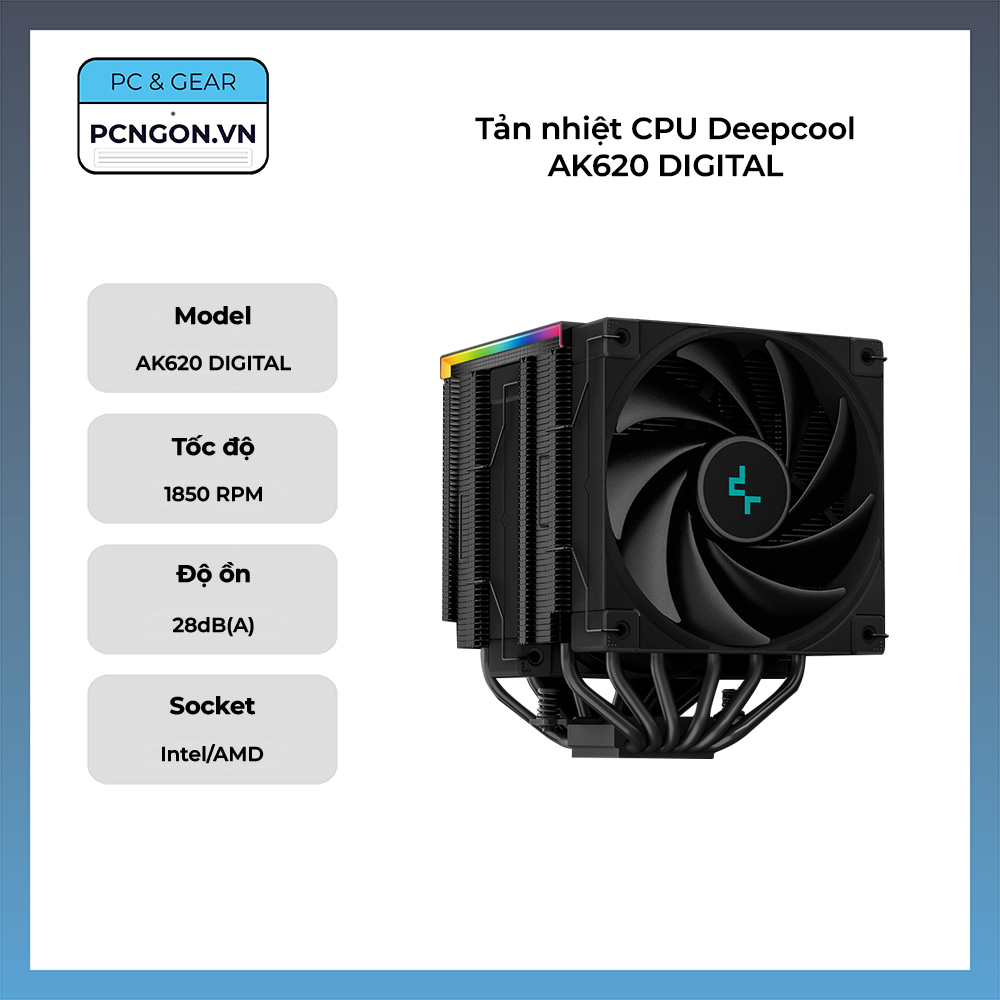 Tản Nhiệt Cpu Deepcool Ak620 Digital