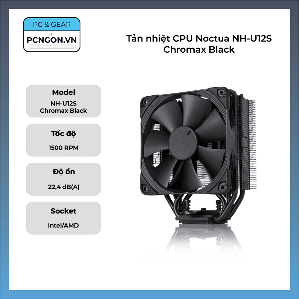 Tản Nhiệt Cpu Noctua Nh-u12s Chromax Black