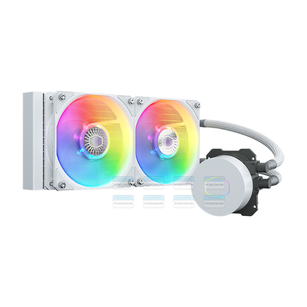 Tản Nhiệt Nước Aio Cooler Master Masterliquid Ml240l V2 Argb White Edition 1