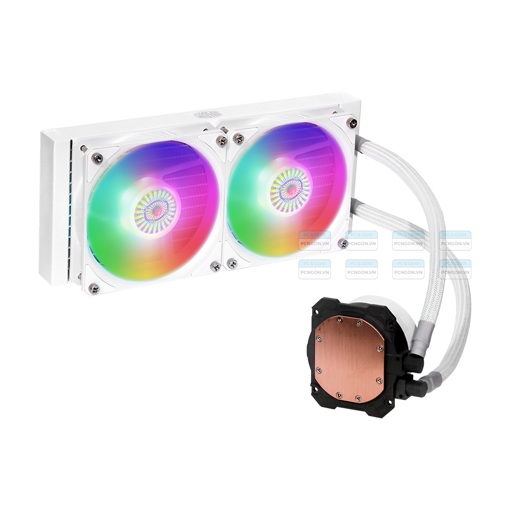 Tản Nhiệt Nước Aio Cooler Master Masterliquid Ml240l V2 Argb White Edition 3
