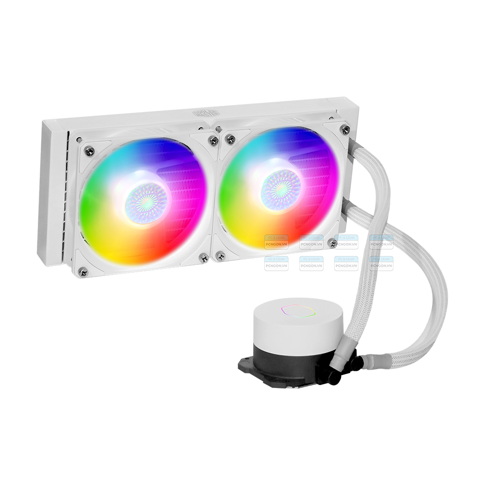Tản Nhiệt Nước Aio Cooler Master Masterliquid Ml240l V2 Argb White Edition 4