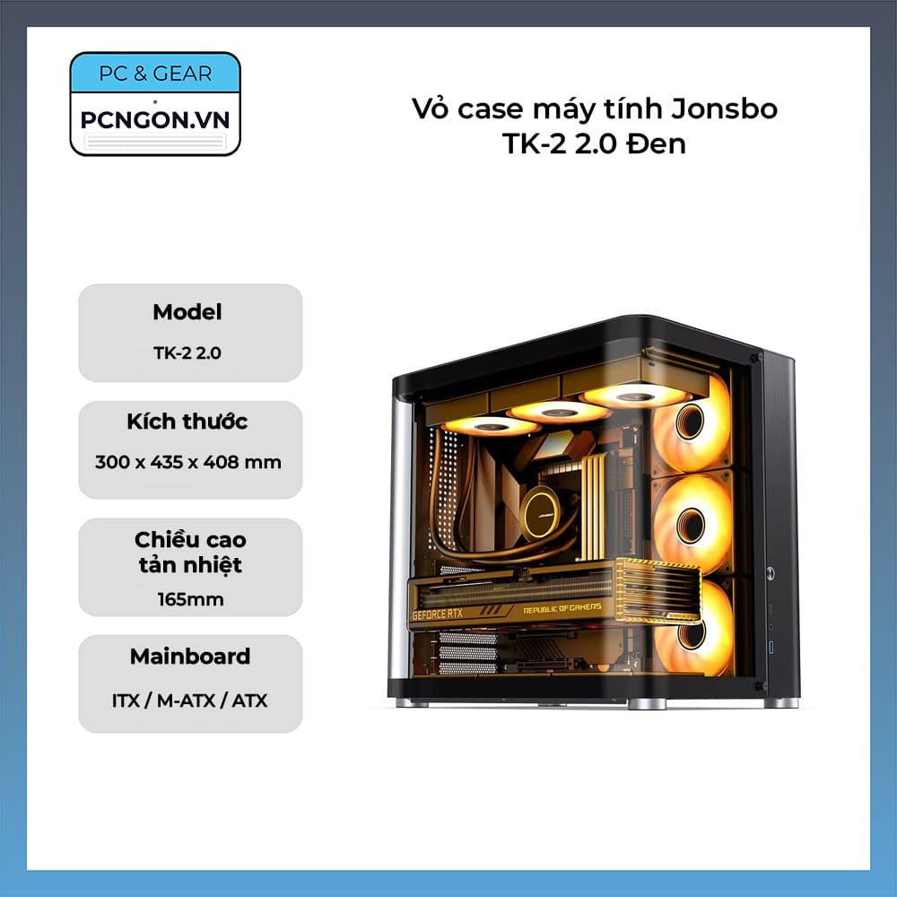 Jonsbo TK-2 2.0 Đen
