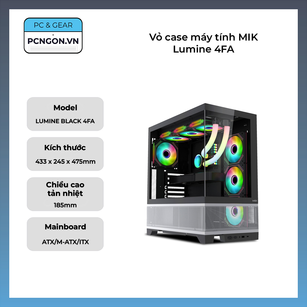 Vỏ Case Máy Tính Mik Lumine 4fa
