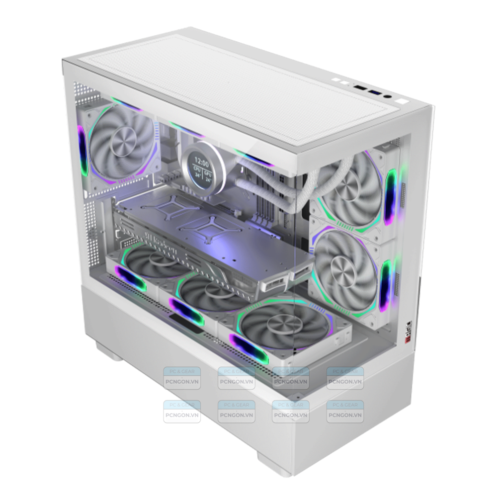 Vỏ Case Máy Tính Magic Mix Tower Pro Trắng 7