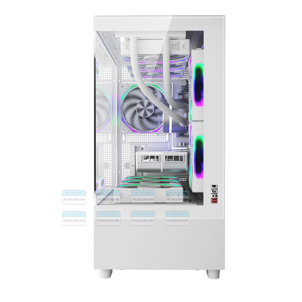 Vỏ Case Máy Tính Magic Mix Tower Pro Trắng 8