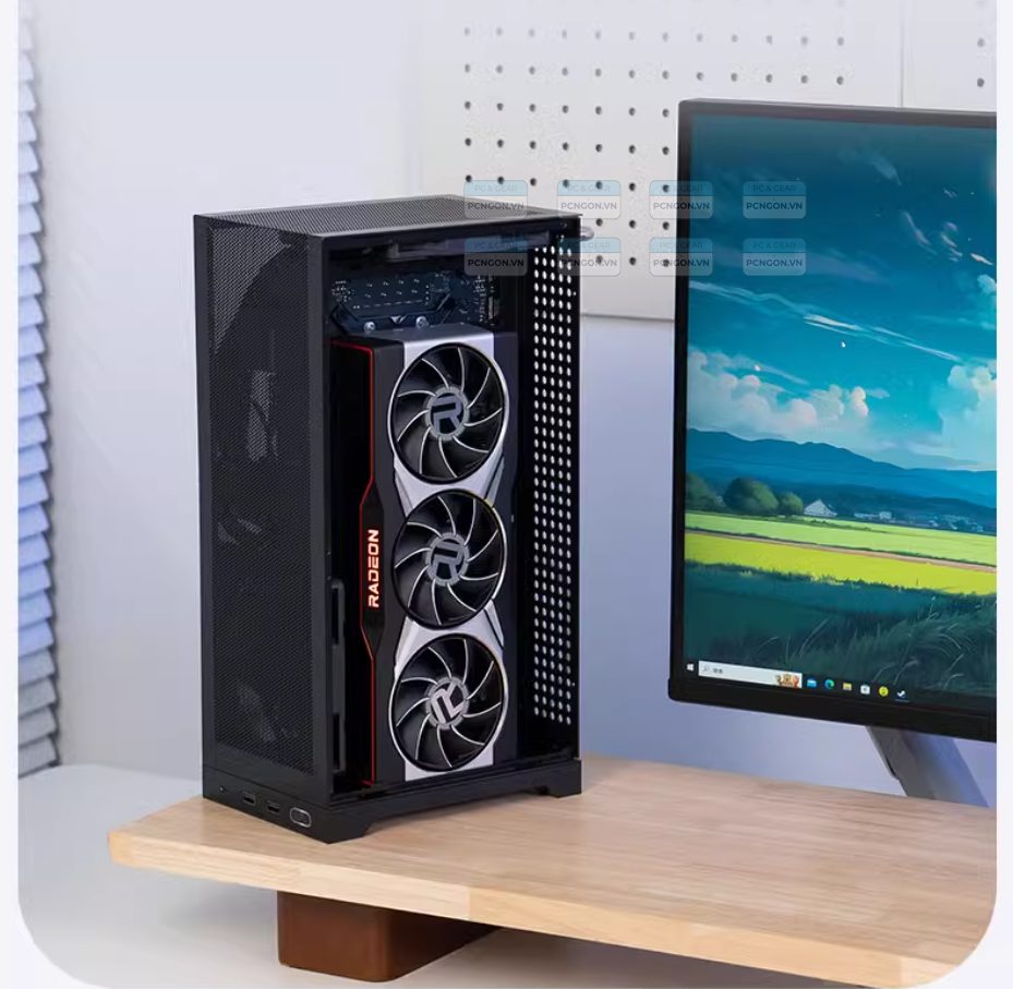 Vỏ Case Máy Tính Mini Itx Shiny Snake L300 Đen (kèm Riser 4.0) 1