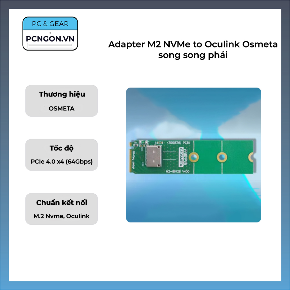 Adapter M2 Nvme To Oculink Osmeta Song Song Phải