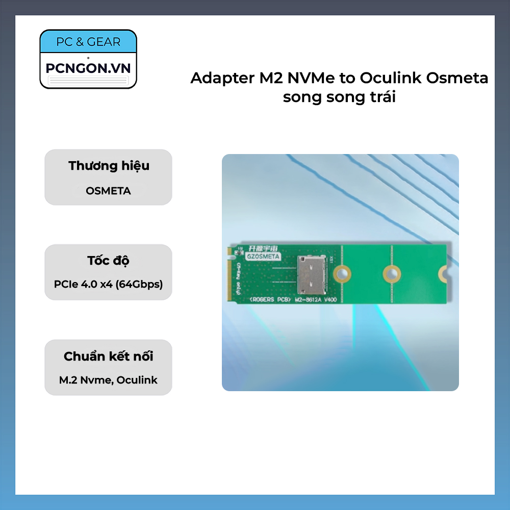 Adapter M2 Nvme To Oculink Osmeta Song Song Trái