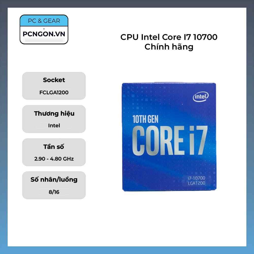 CPU Intel Core i7 10700