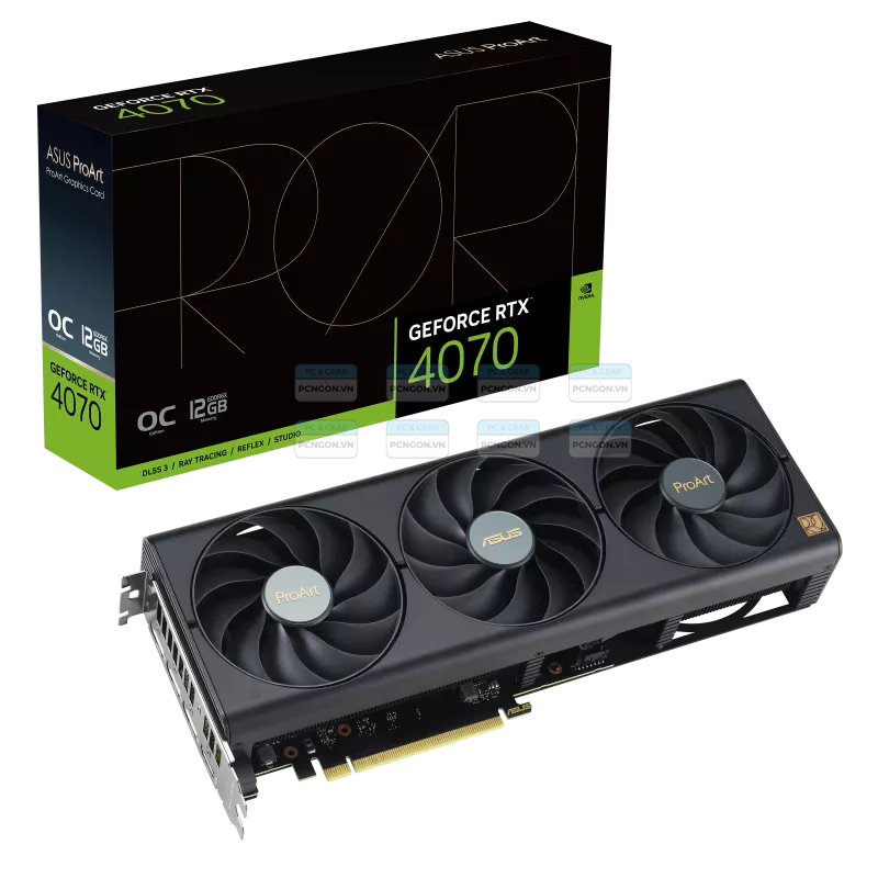 Card Màn Hình Asus Proart Geforce Rtx 4070 Oc Edition 12gb Gddr6x 5