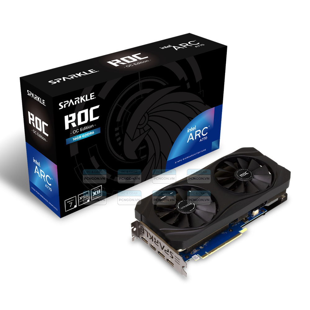 Card Màn Hình Sparkle Intel Arc A770 Roc Oc Edition 16gb Gddr6 1