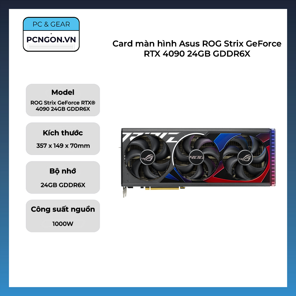 Card Màn Hình Asus Rog Strix Geforce Rtx 4090 24gb Gddr6x