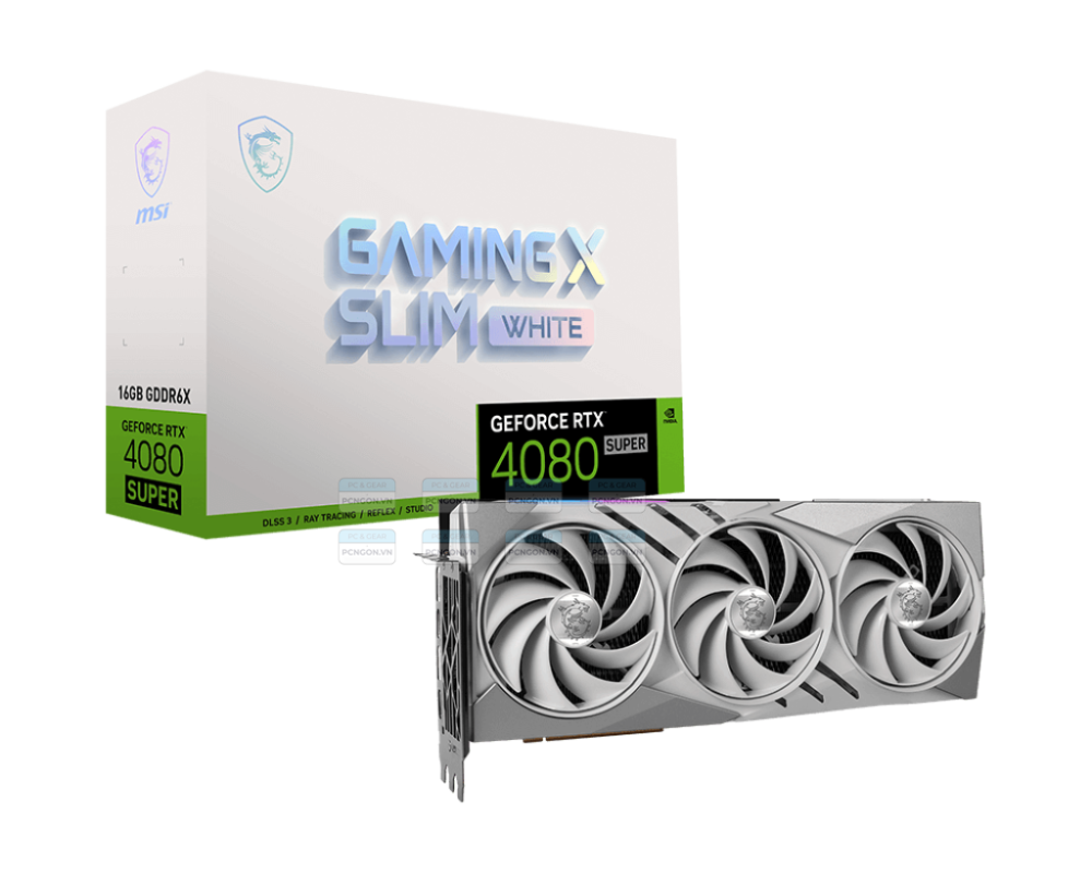 Card Màn Hình Msi Geforce Rtx 4080 Super 16g Gaming X Slim White 1