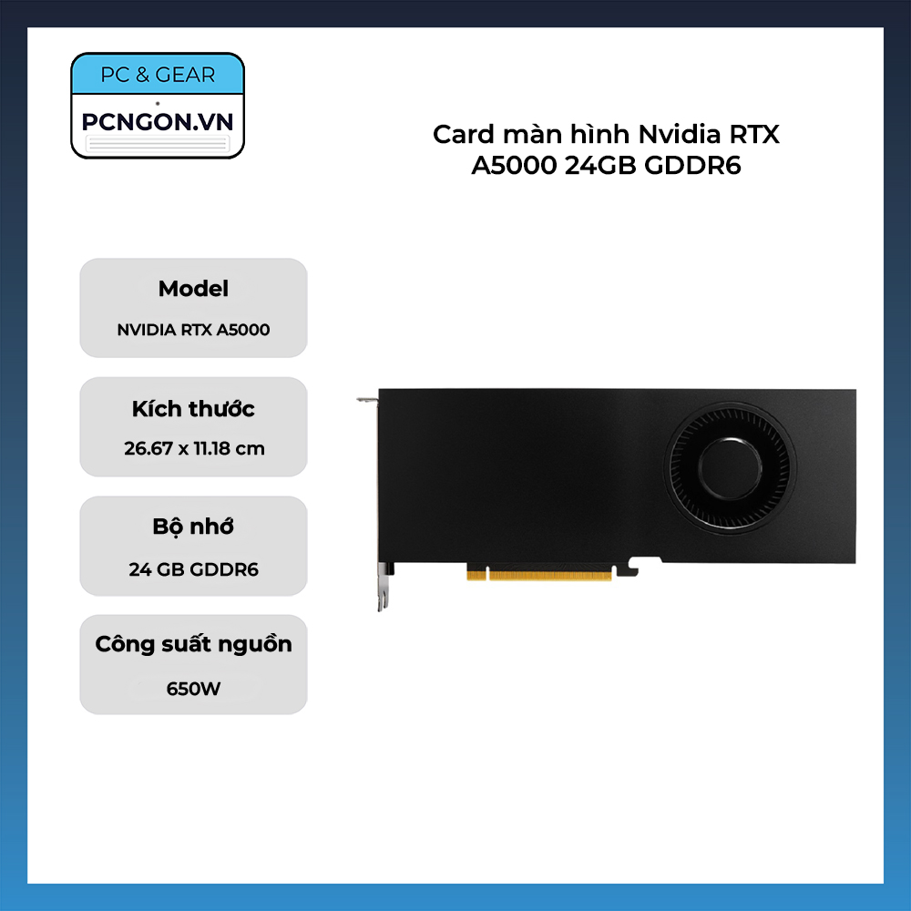 Card Màn Hình Nvidia Rtx A5000 24gb Gddr6