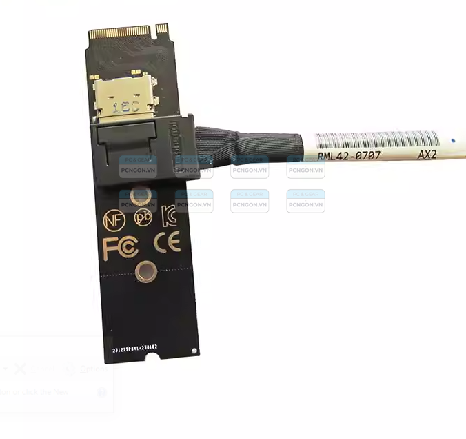 Dây Cáp Kết Nối Oculink Nfhk đầu Cắm Chữ L 1